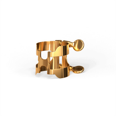 Лігатура для саксофонів D&#039;Addario H-Ligature &amp; Cap For Alto Saxophone Gold-Plated (HAS1G)
