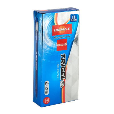 Ручка гелева Unimax Trigel, синя (UX-130-02)