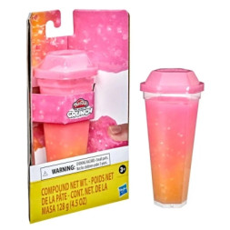 Набір для творчості Hasbro Play-Doh 1 Баночка слайма CRYSTAL CRUNCH HOT PINK ORANGE (F5162)