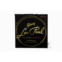 Струни для гітари Gibson SEG-LES Les Paul Premium Electric Guitar Strings Ultra-Light (09-42) (230476)