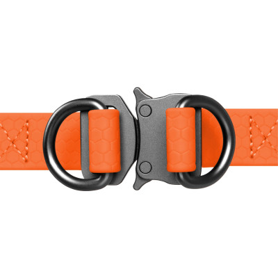 Шлея для собак WAUDOG Waterproof з QR-паспортом XS Ш 15 мм Д 30-39 см помаранчева (27634)