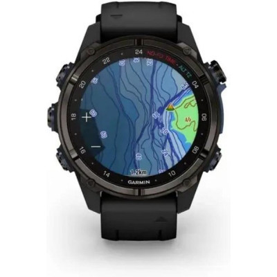 Смарт-годинник Garmin Descent Mk3i, 43mm, Crbn Gry DLC Ti/Blk, Dive Computer, GPS дайвінг комп&#039;ютер (010-02753-11)