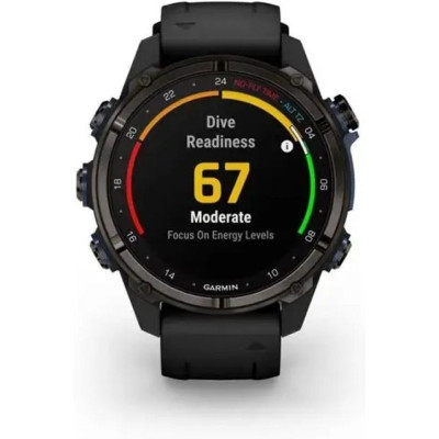 Смарт-годинник Garmin Descent Mk3i, 43mm, Crbn Gry DLC Ti/Blk, Dive Computer, GPS дайвінг комп&#039;ютер (010-02753-11)