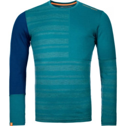 Термокофта Ortovox 185 Rock'n'Wool Long Sleeve Mns pacific green - L - бірюзовий (025.001.0156)
