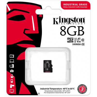 Карта пам&#039;яті Kingston 8GB microSDHC class 10 UHS-I V30 A1 (SDCIT2/8GBSP)