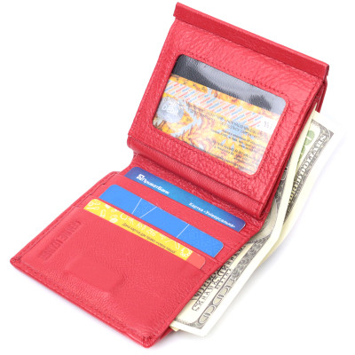 Гаманець ST Leather З натуральної шкіри Червоний (22720)