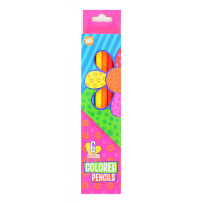 Олівці кольорові Yes Happy colors 6 кол (290400)