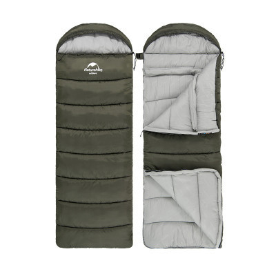 Спальный мешок Naturehike з капюшоном U250 NH20MSD07 (6°C) правий, темно-зелений (6927595767214-R)