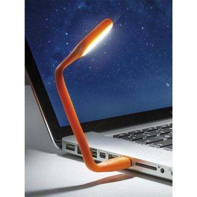 Лампа USB Optima LED, гнучка, помаранчевий (UL-001-OR)