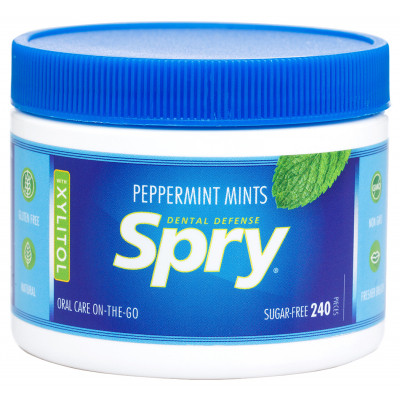 Драже з ксилітом Spry натуральні з м&#039;ятою перцевою 240 шт. (700596000070)