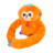 Інтерактивна іграшка Bambi Мавпа Помаранчева (MP 2304 orange)