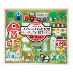 Ігровий набір Melissa&amp;Doug дерев'яний &quot;Ферма і трактор&quot; (MD14800)