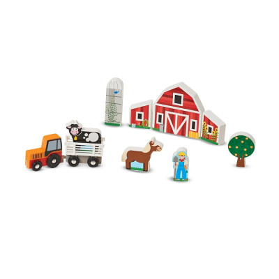 Ігровий набір Melissa&amp;Doug дерев&#039;яний &quot;Ферма і трактор&quot; (MD14800)