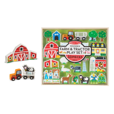 Ігровий набір Melissa&amp;Doug дерев&#039;яний &quot;Ферма і трактор&quot; (MD14800)