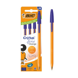Ручка масляна Bic Оранж, синя, 4 шт (bc516336)