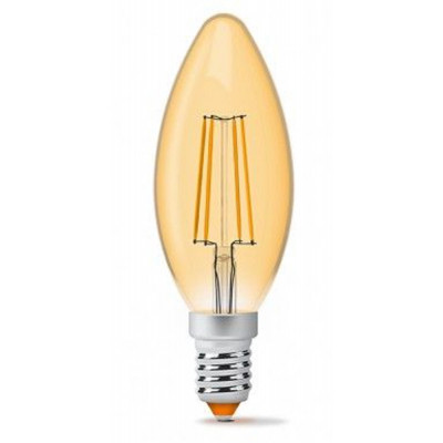 Лампочка TITANUM Filament C37 4W E14 2200K бронза (TLFC3704142A)