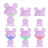 Нічник Kite Світильник LED з акумулятором Dreamy Mouse, фіолетовий (K25-315-2-5)