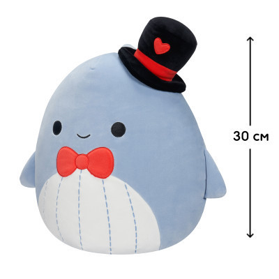 М&#039;яка іграшка Squishmallows Синій кит Самір 30 см (SQVA00873)