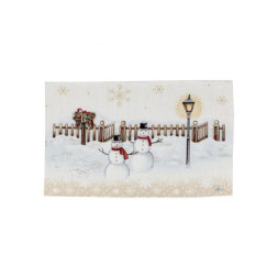 Серветка на стіл Прованс гобеленова з велюром Святковий дім 30х50 см (4823093450356)