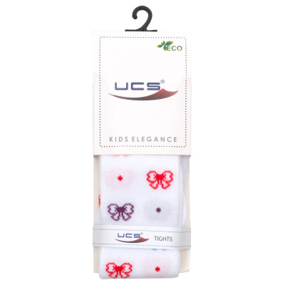Колготки дитячі UCS Socks з бантиками (M0C0301-2427-86G-white)