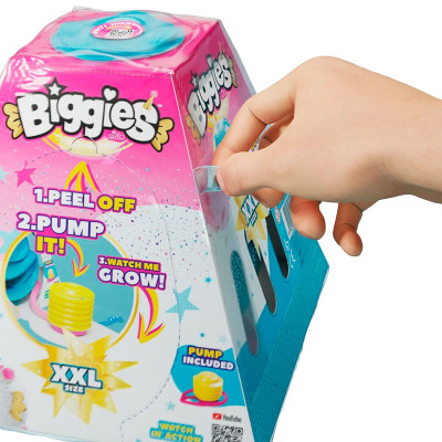 М&#039;яка іграшка Biggies серії Fantasy - Синій песик (надувна іграшка, насос) (BIG001-UD)