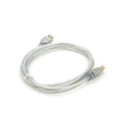 Кабель для принтера USB 2.0 AM/BM 1.8m transparent Voltronic (YT-AM/BM-1.8T)