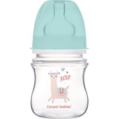 Пляшечка для годування Canpol babies EasyStart - Toys з широким отвором 120 мл (35/220_gre)