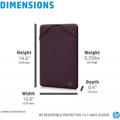 Чохол до ноутбука HP 14&quot; Protective Reversible GRY/MVE Laptop Sleeve (2F2L6AA)