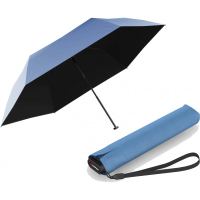 Парасоля Knirps US.050 Ultra Light Slim Manual Light Blue Black UV Coating (Kn95 0050 2200)