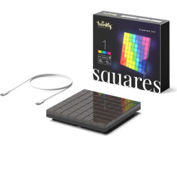 Гірлянда Twinkly Smart LED Squares 1 Starter Panel, RGB LED, USB-C, Black 16х16см (TWQ064STW-01-BUSB)