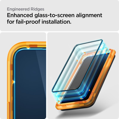 Скло захисне Spigen Apple Iphone 14 Pro Max Glas tR Align Master FC (2 Pack), Blac (AGL05204)