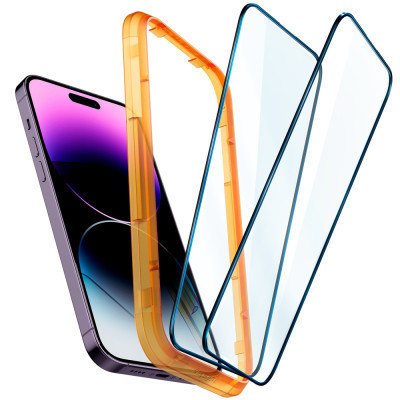 Скло захисне Spigen Apple Iphone 14 Pro Max Glas tR Align Master FC (2 Pack), Blac (AGL05204)
