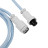 Дата кабель USB-C + USB A to USB-C 1.36m Coiled Aviator blue Keychron (CAB19_KEYCHRON)