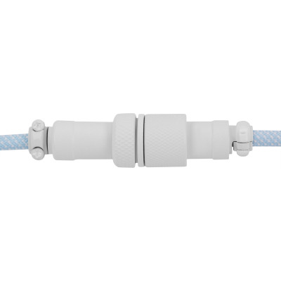 Дата кабель USB-C + USB A to USB-C 1.36m Coiled Aviator blue Keychron (CAB19_KEYCHRON)