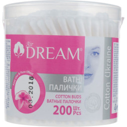 Ватні палички Air Dream В пластиковій банці 200 шт. (4820194350523)
