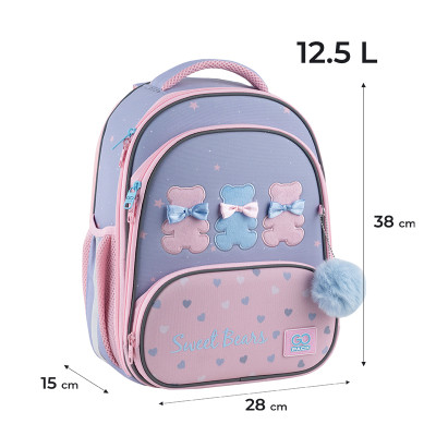 Портфель GoPack Education 597M-2 Lovely Bears (GO25-597M-2)