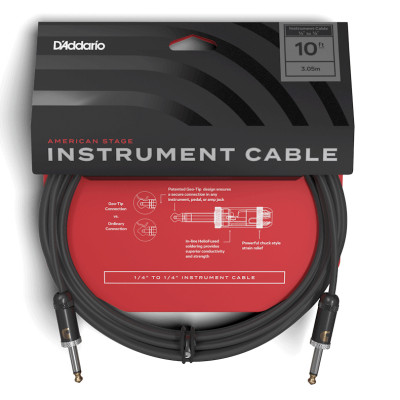 Інструментальний кабель D&#039;Addario American Stage 3m (PW-AMSG-10)