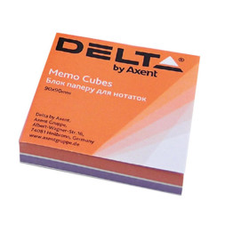 Папір для нотаток Delta by Axent &quot;COLOR&quot; 80Х80Х20мм, glued (D8022)