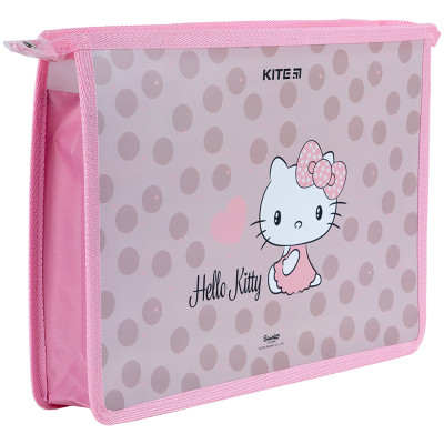 Папка на блискавці Kite A4+ на блискавці Hello Kitty (HK24-428)