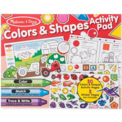Набір для творчості Melissa&amp;Doug Альбом розмальовок/наліпок Кольори і фігури (MD8564)
