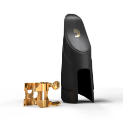 Лігатура для саксофонів D'Addario H-Ligature &amp; Cap For Tenor Saxophone Gold-Plated (HTS1G)