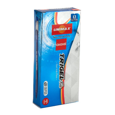 Ручка гелева Unimax Trigel, червона (UX-130-06)