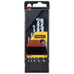 Набір свердл Stanley по кирпичу, d=4,5,6,8,10мм (STA56035)