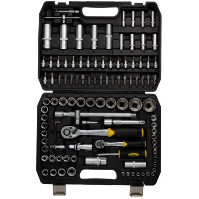 Набір інструментів Sigma насадок торцевих та біт 1/4&quot;, 1/2&quot; 110шт CrV mid (6003771)