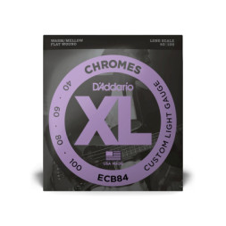 Струни для гітари D'Addario XL Chromes Bass Custom Light (40-100) (ECB84)