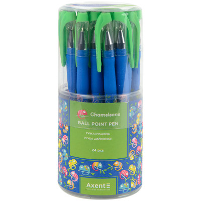 Ручка кулькова Axent Chameleons, синя (AB1049-35-A)