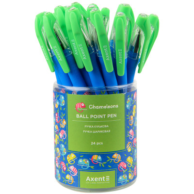 Ручка кулькова Axent Chameleons, синя (AB1049-35-A)