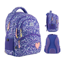 Рюкзак шкільний GoPack Education 175M-4 Shiny Heart (GO24-175M-4)