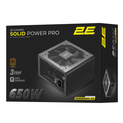 Блок живлення 2E 650W Solid Power Pro ATX3.1 GEN5.0 (2E-SP650BRSMII-120)