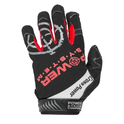 Рукавички для фітнесу Power System Cross Power PS-2860 Black/Red S (PS-2860_S_Black-red)